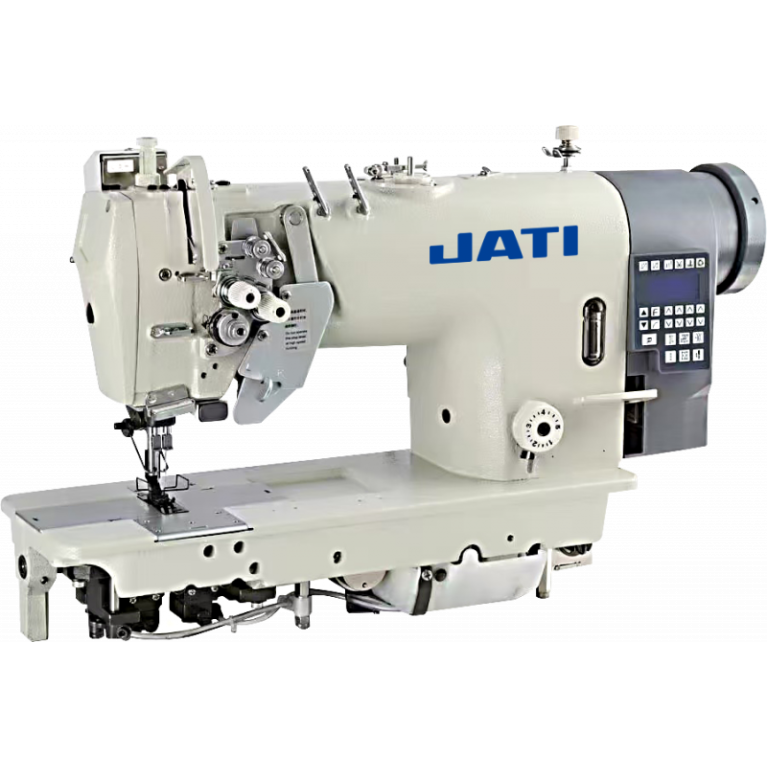 Промышленная 2-х игольная швейная машина с отключением игл JT-8452D-405 (панель управления в голове)